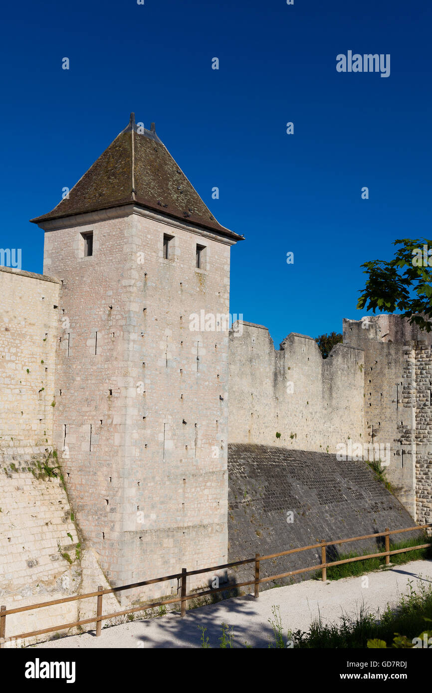 Murs de Provins, Seine-et-Marne, Ile-de-France, France Banque D'Images