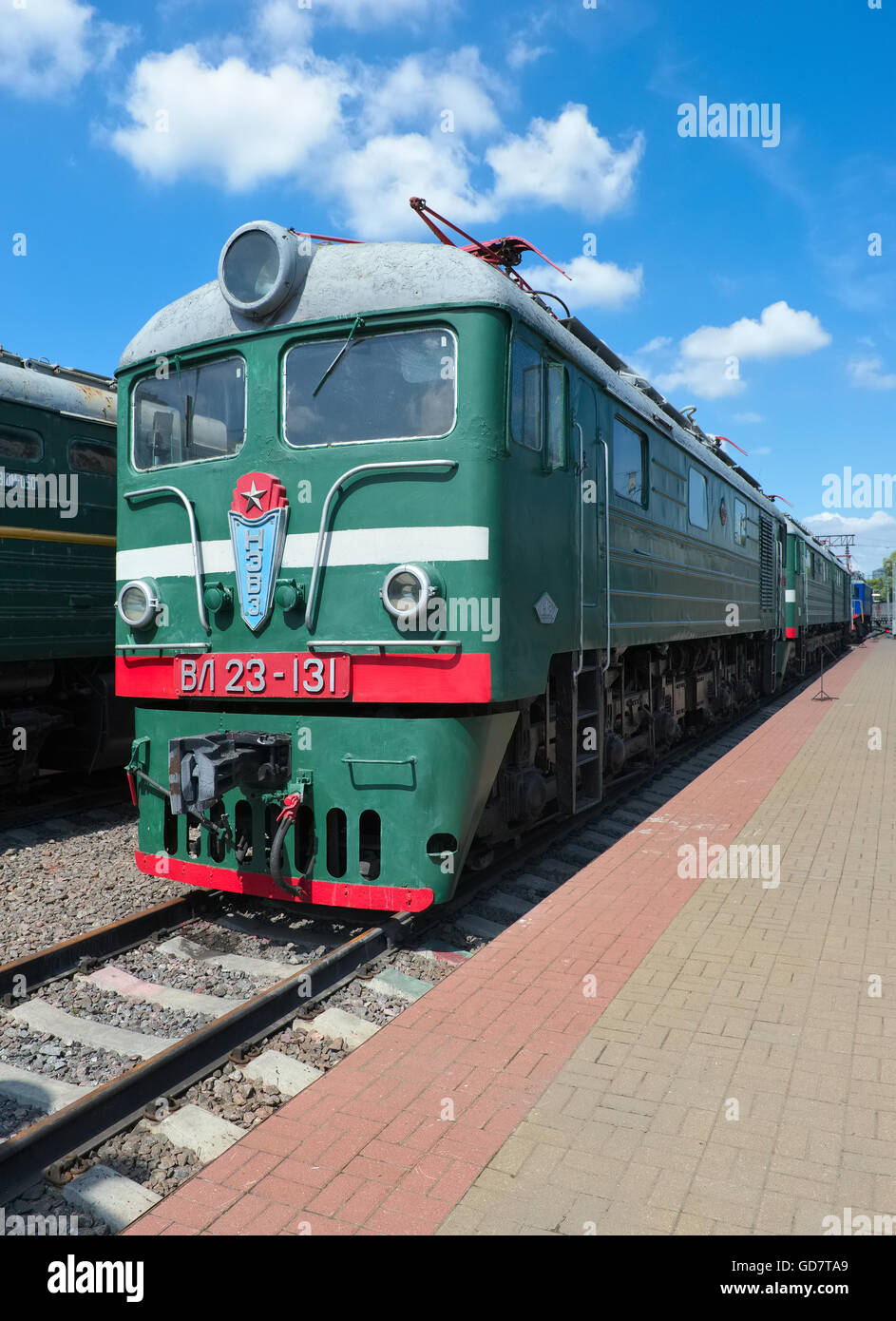 Locomotive électrique soviétique de courant direct série VL ('Vladimir Lénine) VL 23-131 Banque D'Images