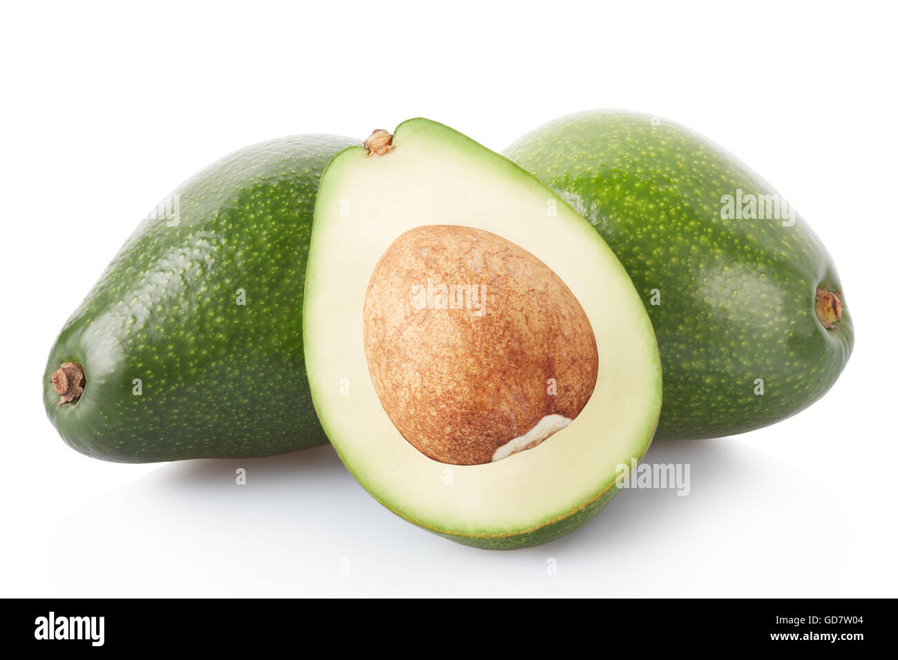 Les fruits et l'avocat de l'article sur blanc, chemin de détourage Banque D'Images