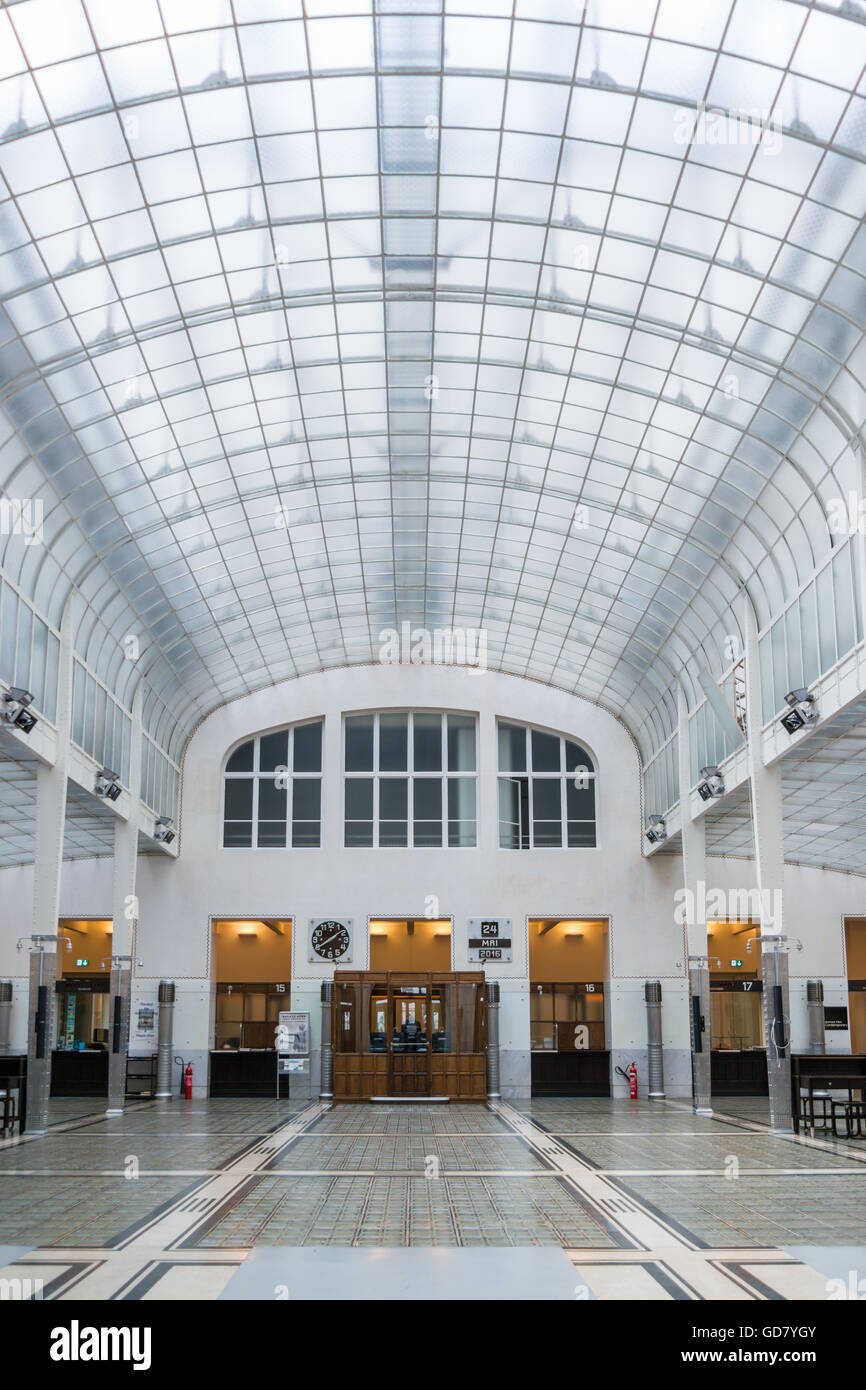 Salle d'épargne de la Poste autrichienne à Vienne, Autriche Banque D'Images