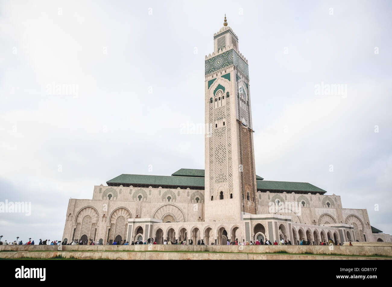 La Mosquée Hassan II à Casablanca, Maroc Banque D'Images