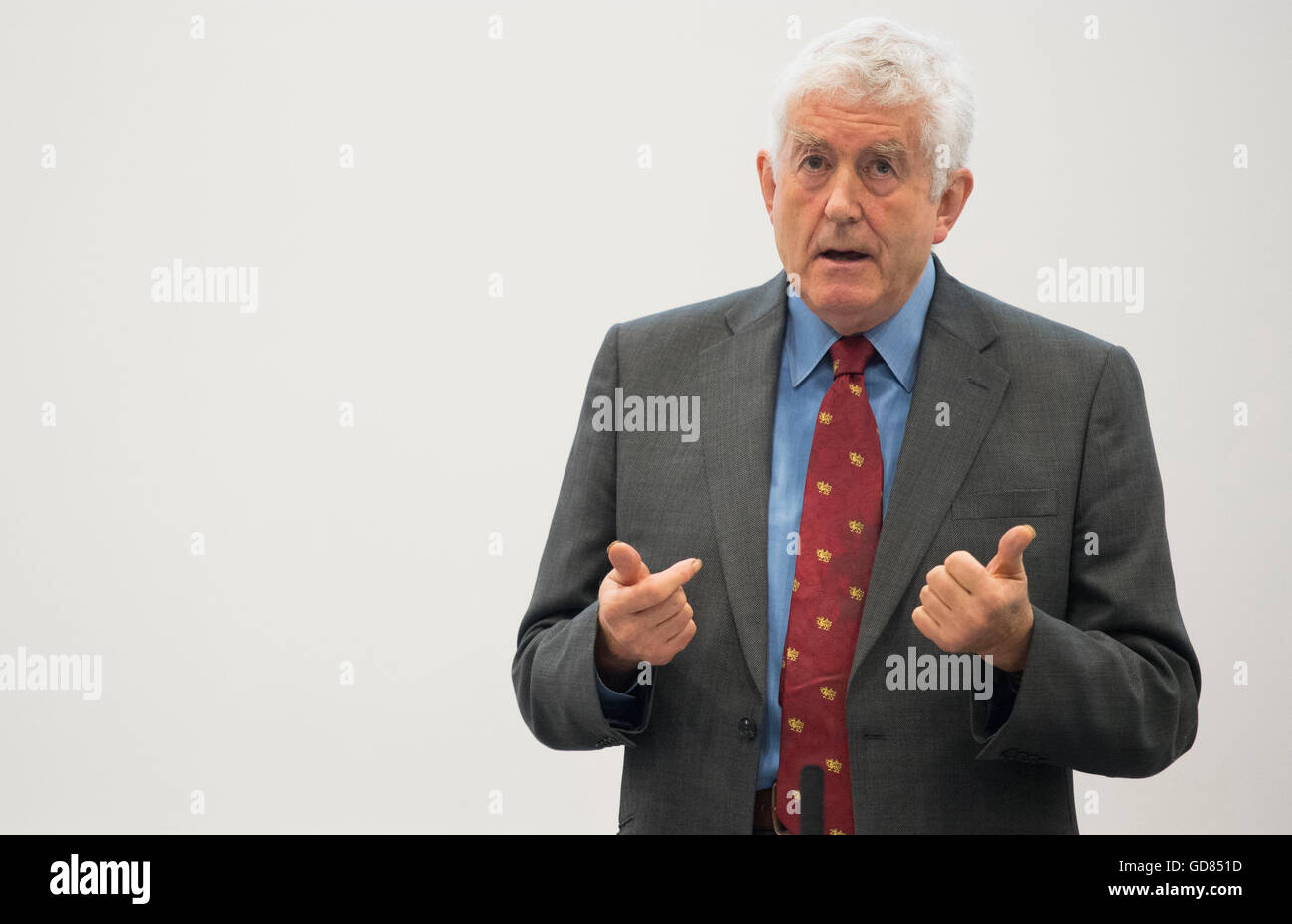 Rhodri Morgan, ancien Premier Ministre du travail du Pays de Galles. Banque D'Images