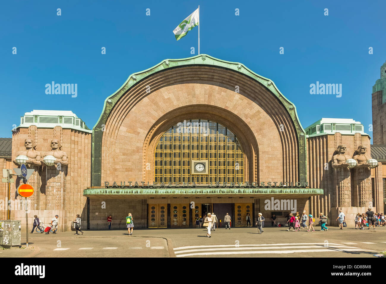 La gare centrale d'Helsinki Finlande Banque D'Images
