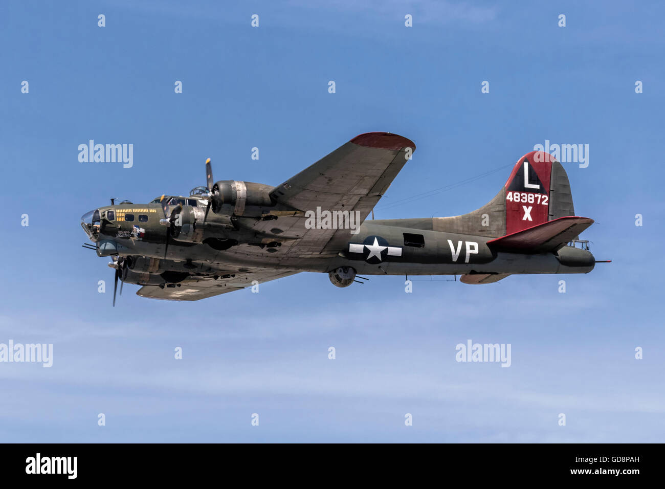 Boeing B-17F Flying Fortress - WW2 bombardier lourd Banque D'Images