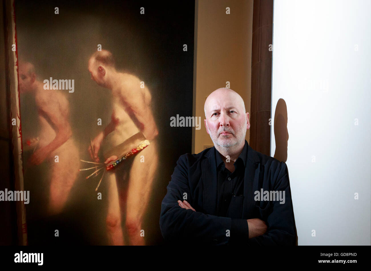 Edinburgh, Royaume-Uni. Le 13 juillet, 2016. Auxquels le monde : auto-portraits de Rembrandt à AI Weiwei afficher dans Scottish National Portrait Gallery du 16 juillet au 16 octobre 2016. Photo Ken Currie. Credit : Pako Mera/Alamy Live News Banque D'Images