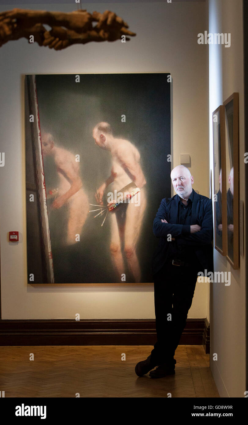 Edinburgh, Royaume-Uni. 13 juillet 2016. Auxquels le monde : auto-portraits de Rembrandt à AI Weiwei afficher dans Scottish National Portrait Gallery du 16 juillet au 16 octobre 2016. Photo Ken Currie. Pako Mera/Alamy Live News Banque D'Images
