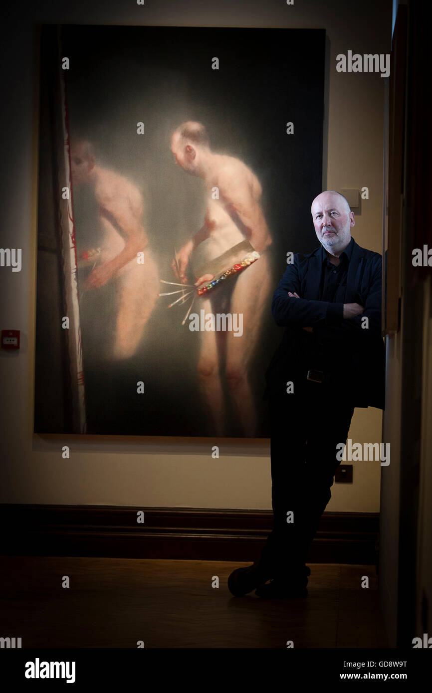 Edinburgh, Royaume-Uni. 13 juillet 2016. Auxquels le monde : auto-portraits de Rembrandt à AI Weiwei afficher dans Scottish National Portrait Gallery du 16 juillet au 16 octobre 2016. Photo Ken Currie. Pako Mera/Alamy Live News Banque D'Images