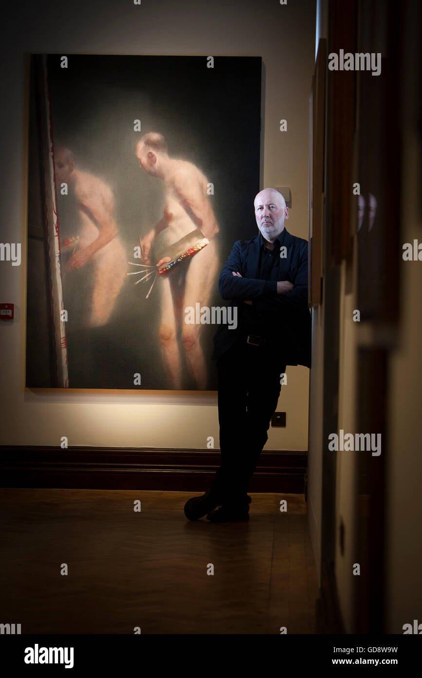 Edinburgh, Royaume-Uni. 13 juillet 2016. Auxquels le monde : auto-portraits de Rembrandt à AI Weiwei afficher dans Scottish National Portrait Gallery du 16 juillet au 16 octobre 2016. Photo Ken Currie. Pako Mera/Alamy Live News Banque D'Images