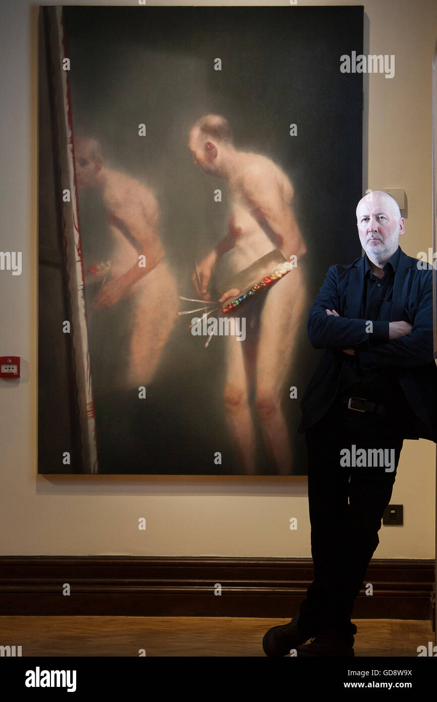 Edinburgh, Royaume-Uni. 13 juillet 2016. Auxquels le monde : auto-portraits de Rembrandt à AI Weiwei afficher dans Scottish National Portrait Gallery du 16 juillet au 16 octobre 2016.Voir photo Ken Currie. Pako Mera/Alamy Live News Banque D'Images