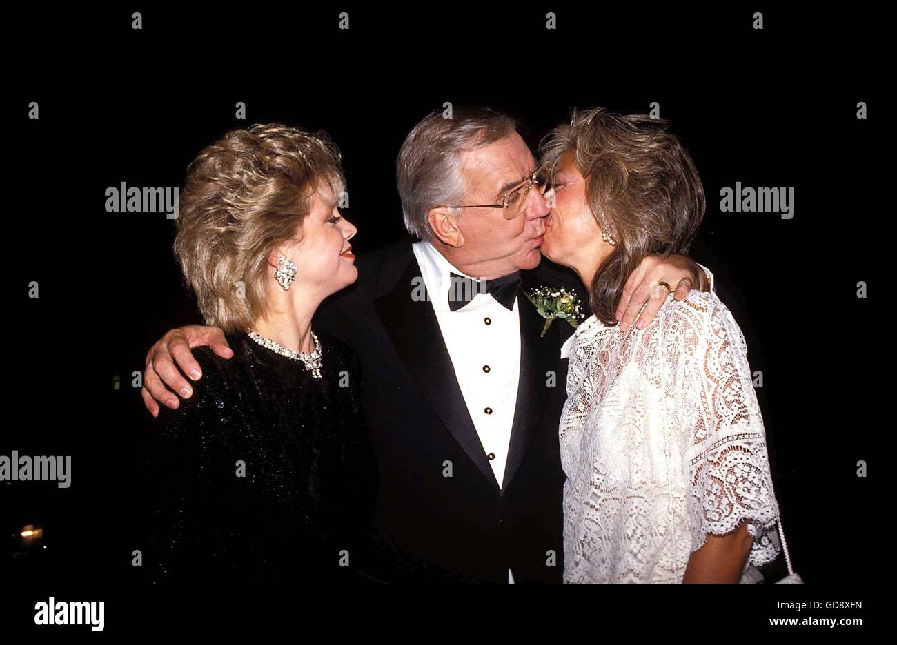 Ed McMahon avec sa femme Victoria et sa fille, Claudia. 10 janvier