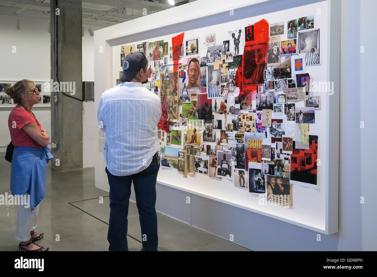 Affichage des clients d'art, International Center of Photography Galerie d'exposition, NEW YORK, USA Banque D'Images