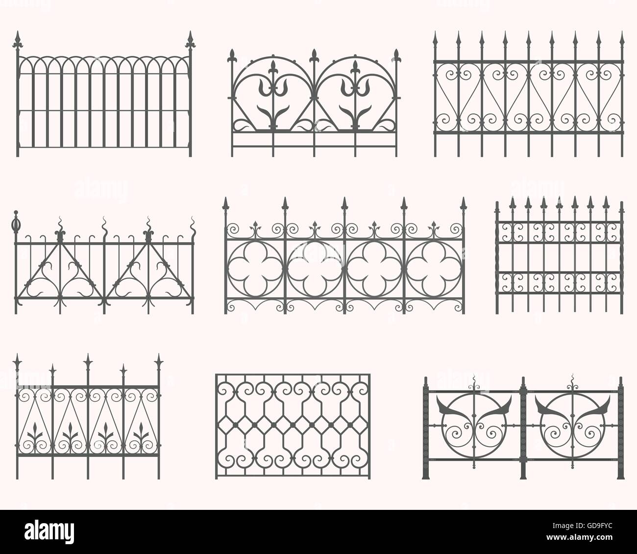 Meubles anciens fences - Première série Illustration de Vecteur