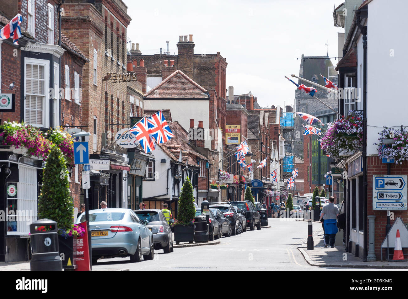 Eton High Street, Eton, Berkshire, Angleterre, Royaume-Uni Banque D'Images