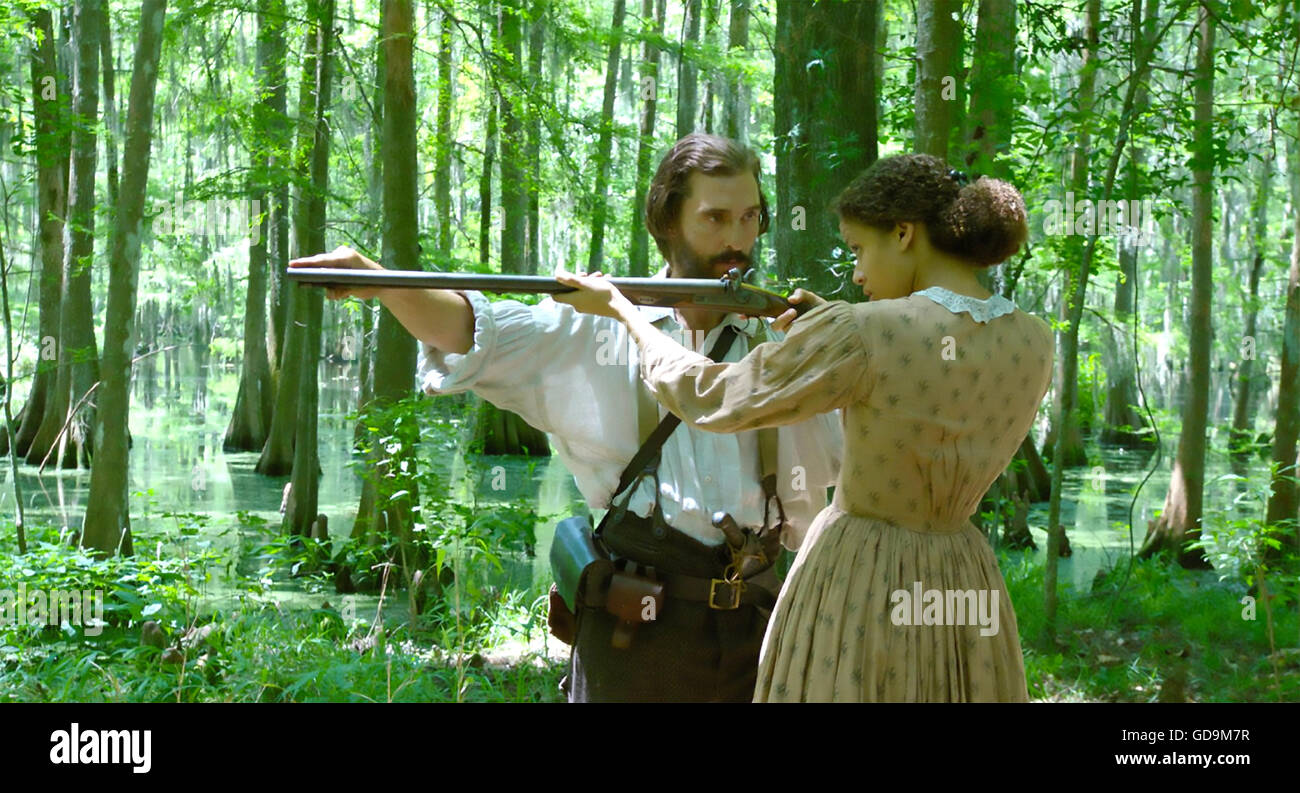 État LIBRE DE JONES 2016 Blue Grass Films Production avec Gugu Mbatha-Raw et Matthew McConaughey Banque D'Images