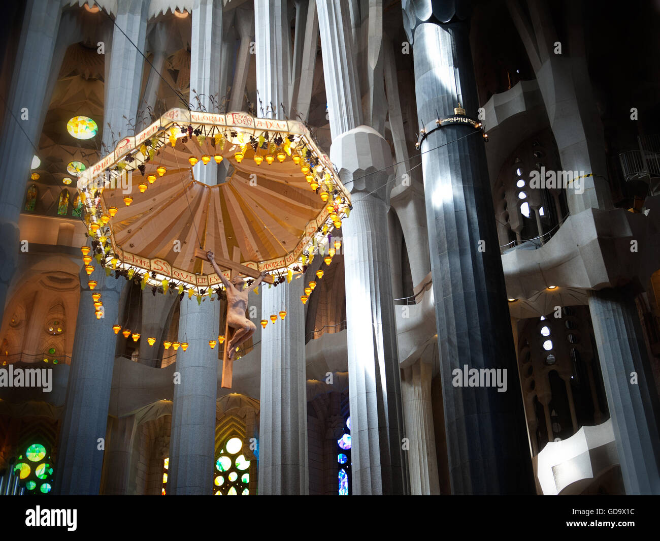 La basilique de la Sagrada Familia, Barcelone, Espagne Banque D'Images