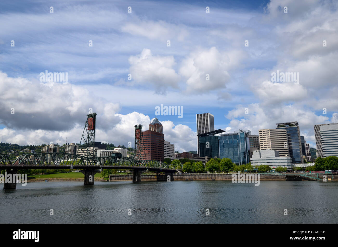 Portland, Oregon, Skyline Banque D'Images