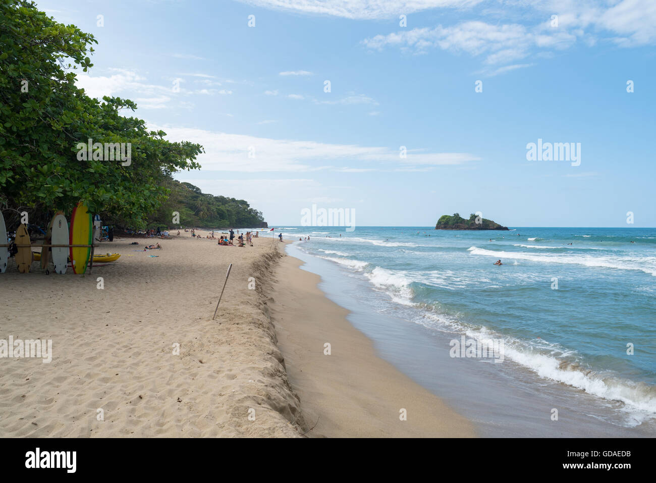 Costa Rica Limón Puerto Viejo Cocles Plage De Playa