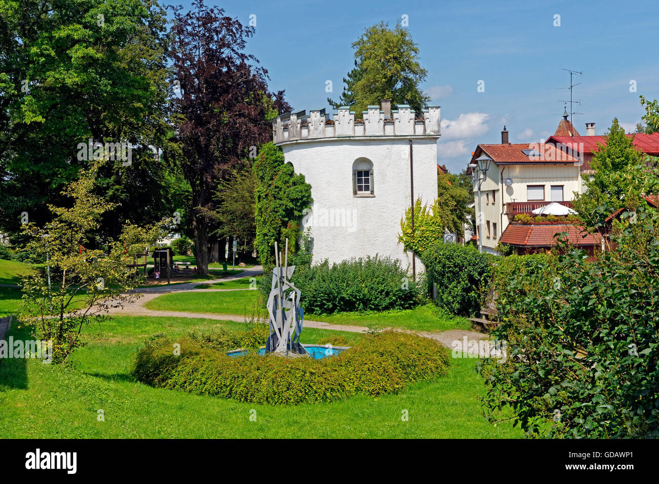 Couvercle Harbour Tower,ancien,tour militaire park Banque D'Images