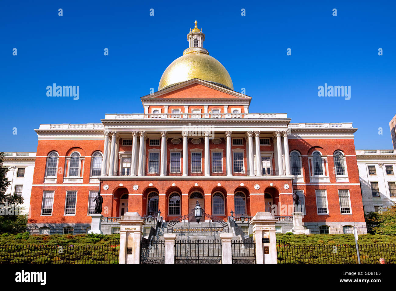 Le Massachussets State House à Boston Banque D'Images