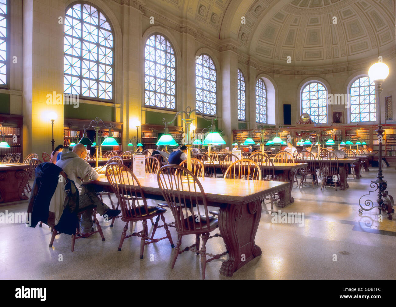 La Bibliothèque publique de Boston Banque D'Images