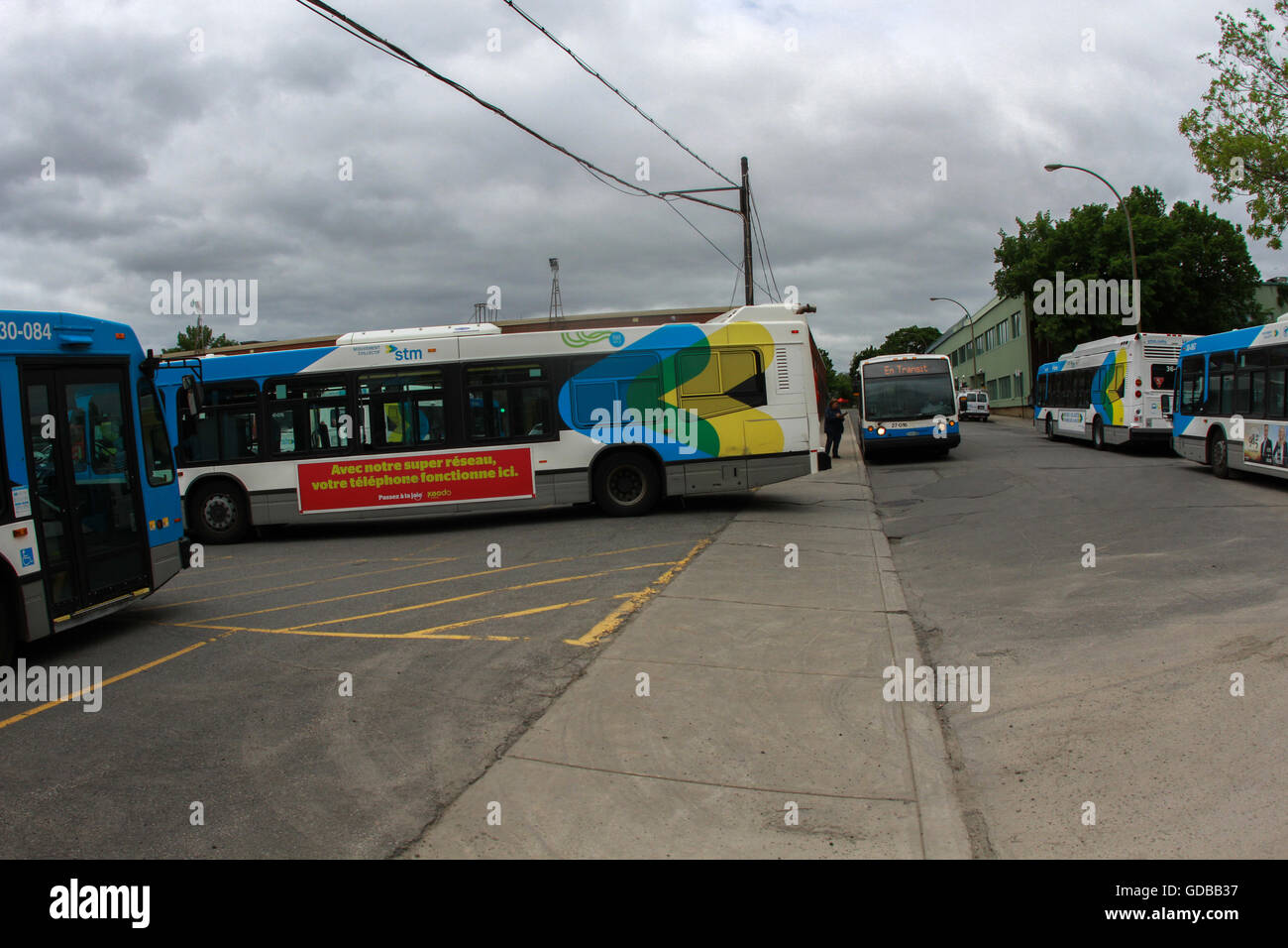 Centre de transport de la STM sur le plateau à Montréal, au Québec, le 8 juin 2016. IMAGES DE LA PRESSE CANADIENNE/Lee Brown Banque D'Images