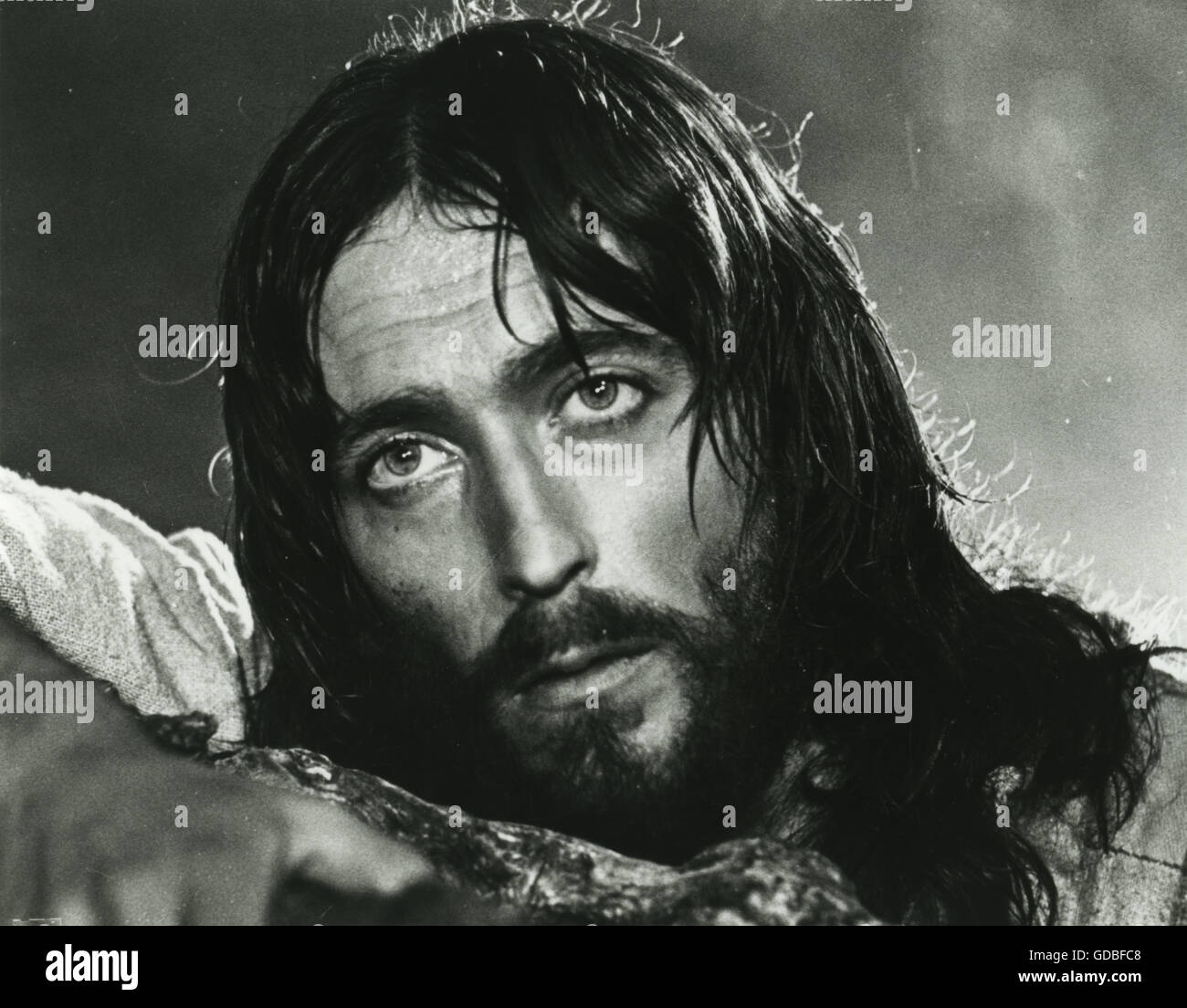 FILM TV Jésus de Nazareth (1977) de Franco Zeffirelli, Robert Powell (Jésus) Banque D'Images