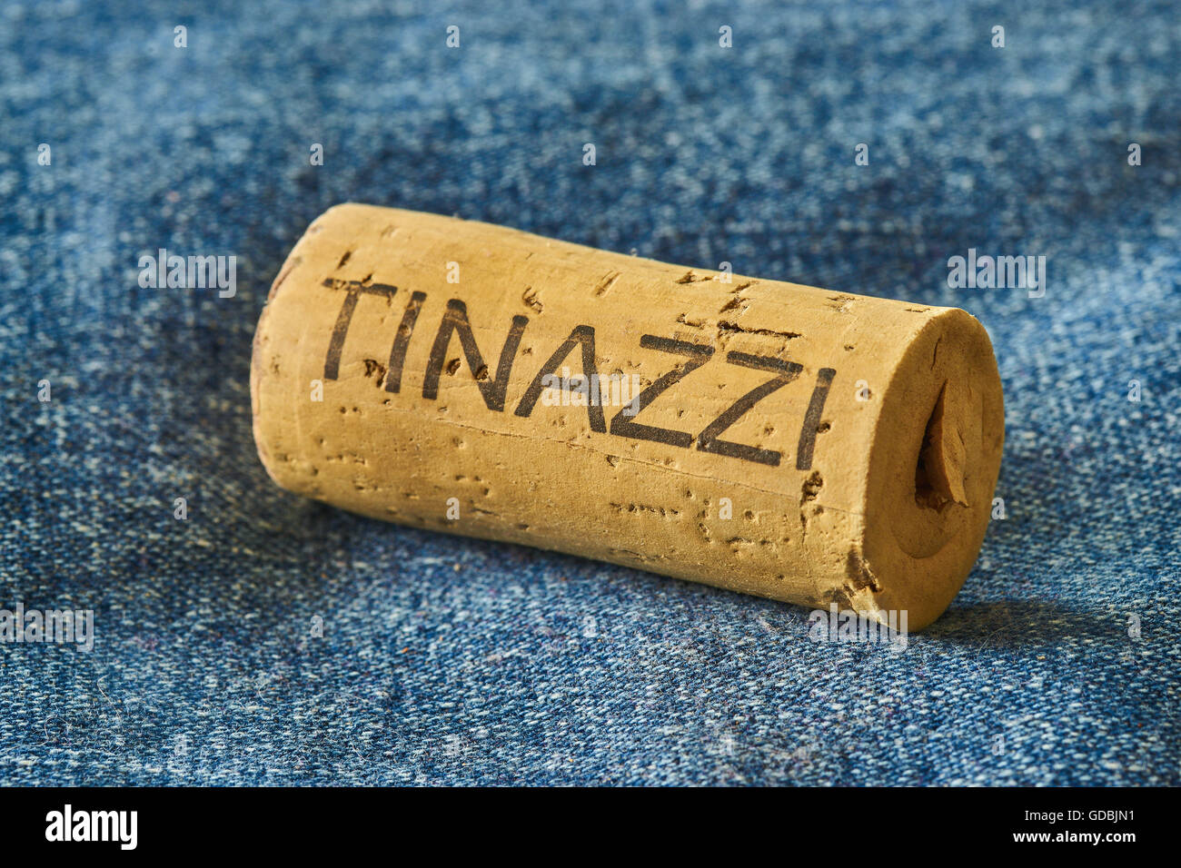 Tinazzi vin italien le bouchon de liège Banque D'Images