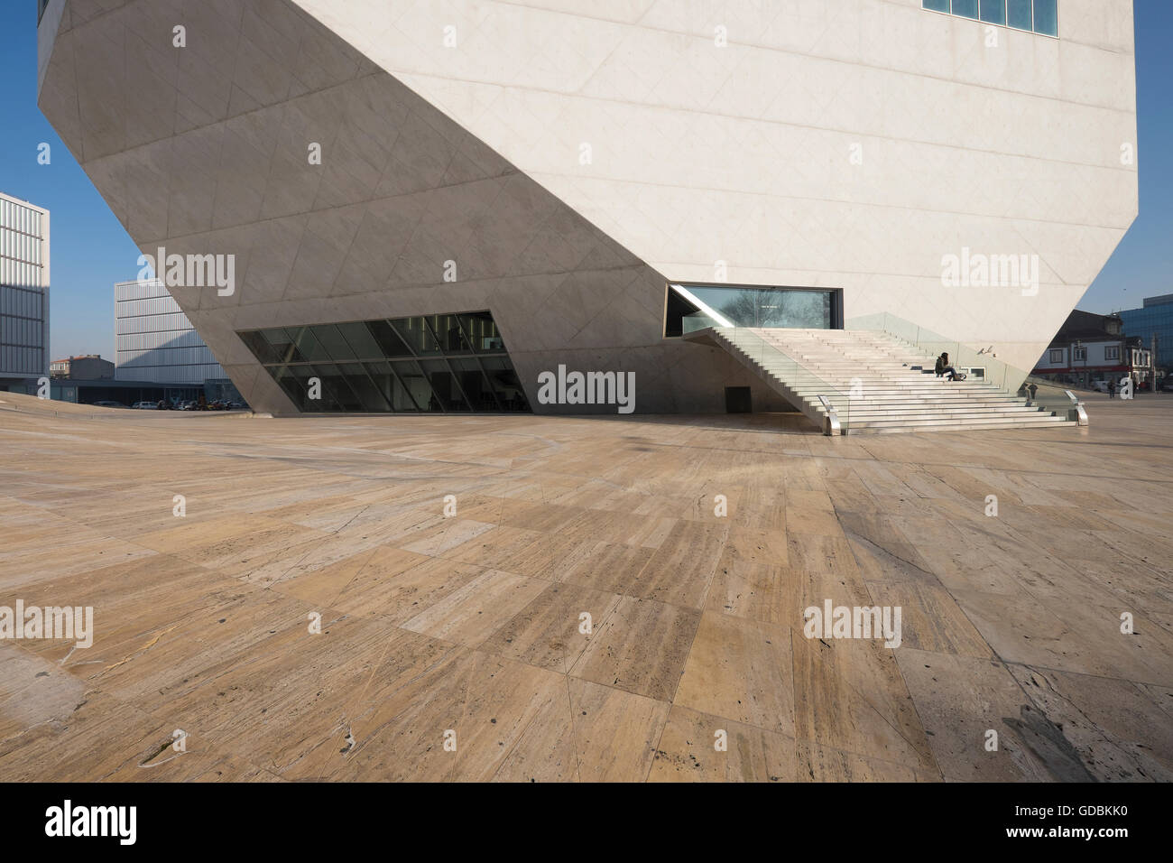 Casa da Música, Salle de Concert. Avenida da Boavista. L'architecte Rem Koolhaas. Porto. Le Portugal. Banque D'Images