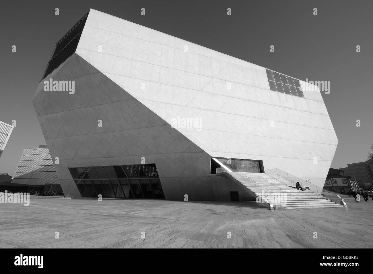 Casa da Música, Salle de Concert. Avenida da Boavista. L'architecte Rem Koolhaas. Porto. Le Portugal. Banque D'Images