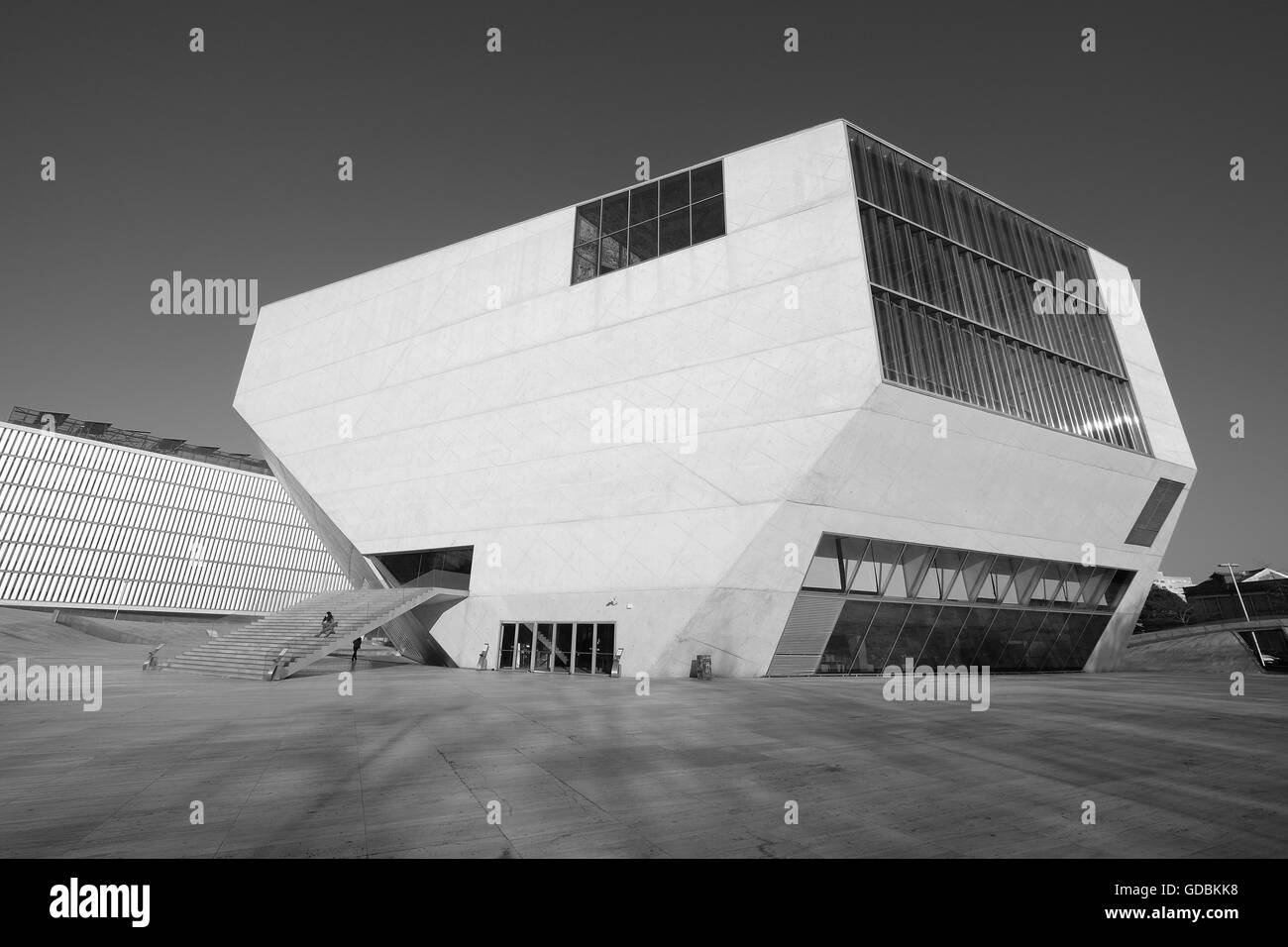 Casa da Música, Salle de Concert. Avenida da Boavista. L'architecte Rem Koolhaas. Porto. Le Portugal. Banque D'Images