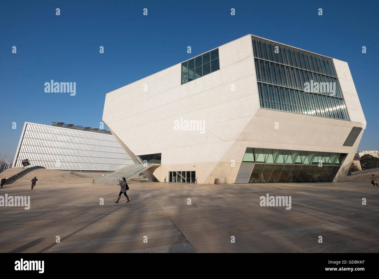 Casa da Música, Salle de Concert. Avenida da Boavista. L'architecte Rem Koolhaas. Porto. Le Portugal. Banque D'Images