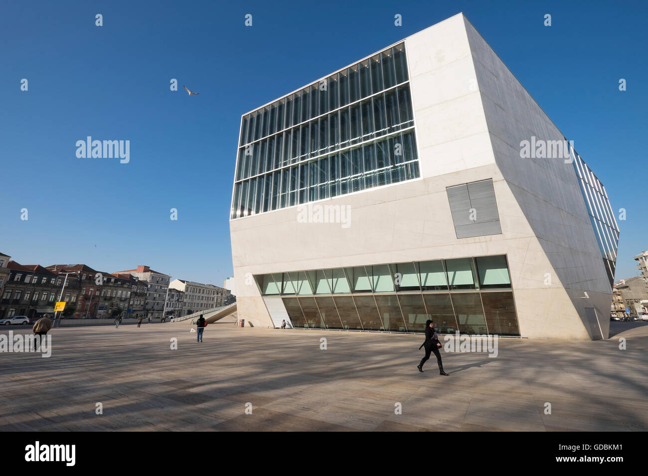 Casa da Música, Salle de Concert. Avenida da Boavista. L'architecte Rem Koolhaas. Porto. Le Portugal. Banque D'Images