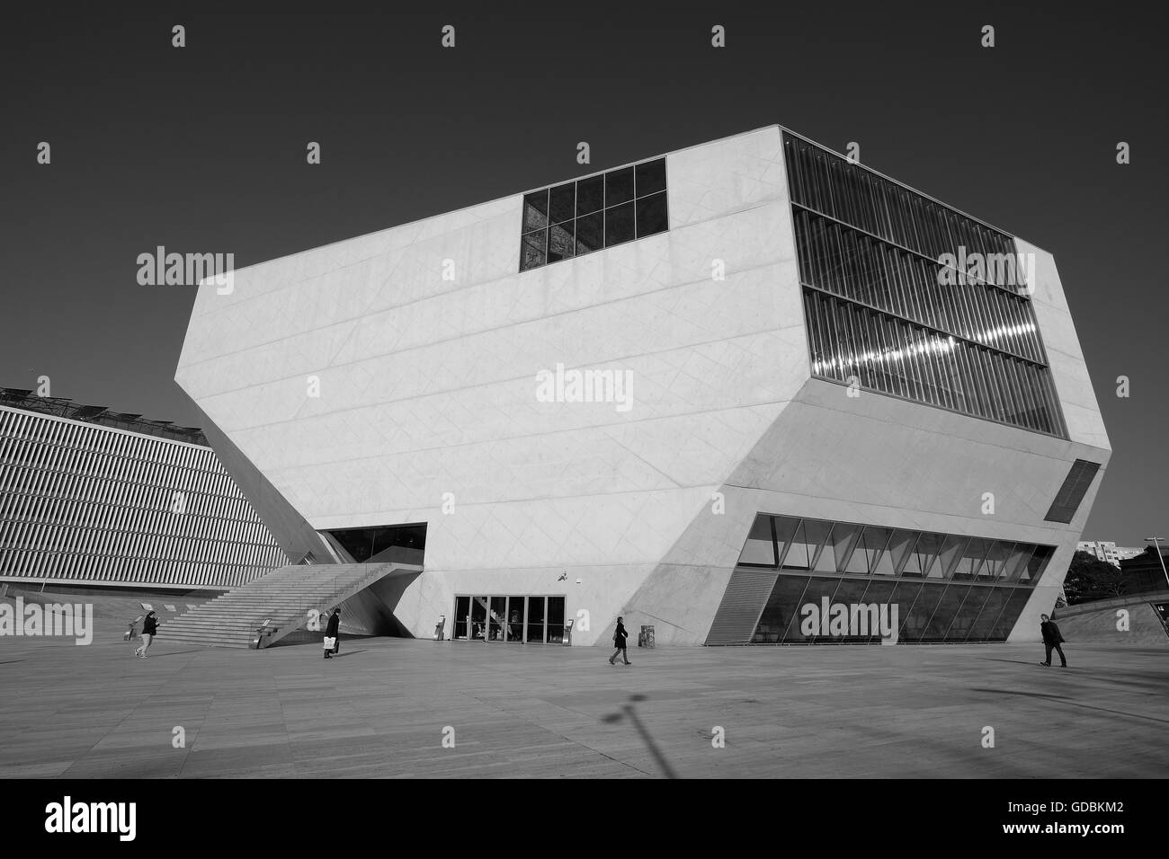 Casa da Música, Salle de Concert. Avenida da Boavista. L'architecte Rem Koolhaas. Porto. Le Portugal. Banque D'Images