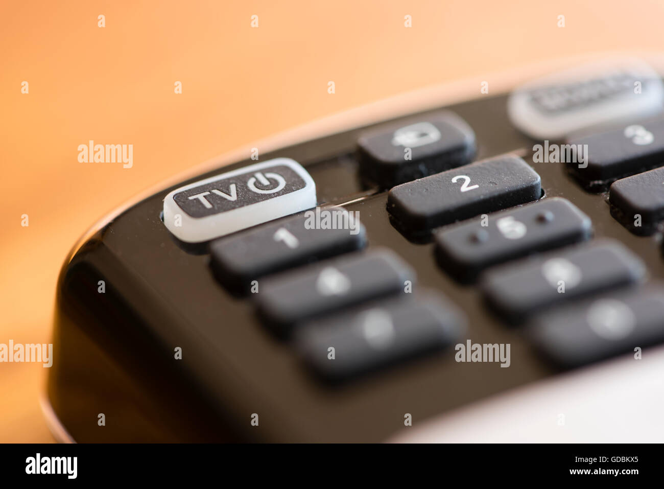 Close-up of a TV / set top box remote control Banque D'Images