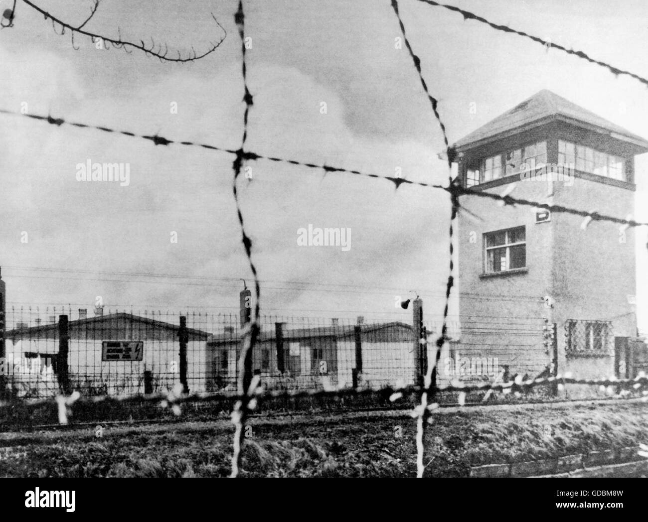 Nazisme / National socialisme, crimes, camps de concentration, Dachau, View, 1940, , droits additionnels-Clearences-non disponible Banque D'Images