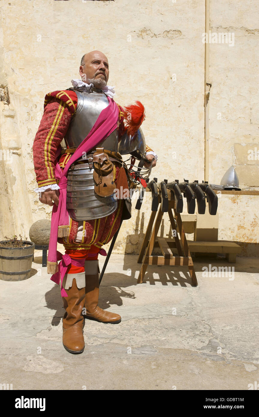 Dans la région de Guardia Parade, Fort St Elme, La Valette, Malte Banque D'Images