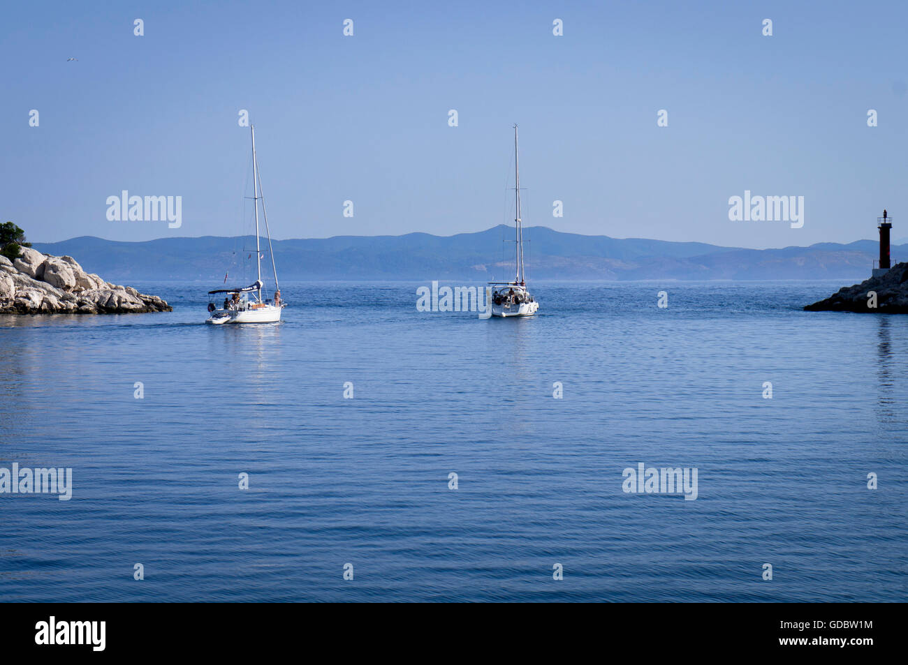 L'île de Lastovo Zaklopatica, bay, location de Banque D'Images