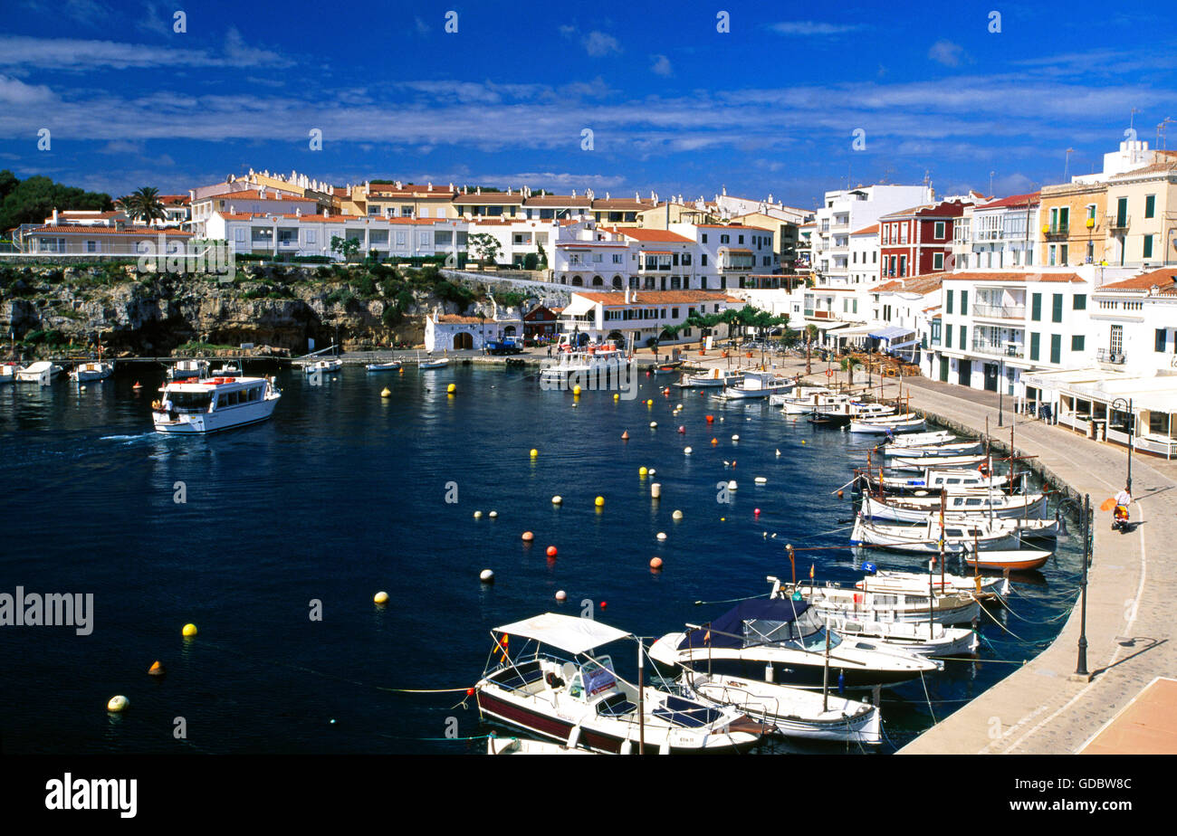 Harbour en Es Castell, Minorque, Iles Baléares, Espagne Banque D'Images