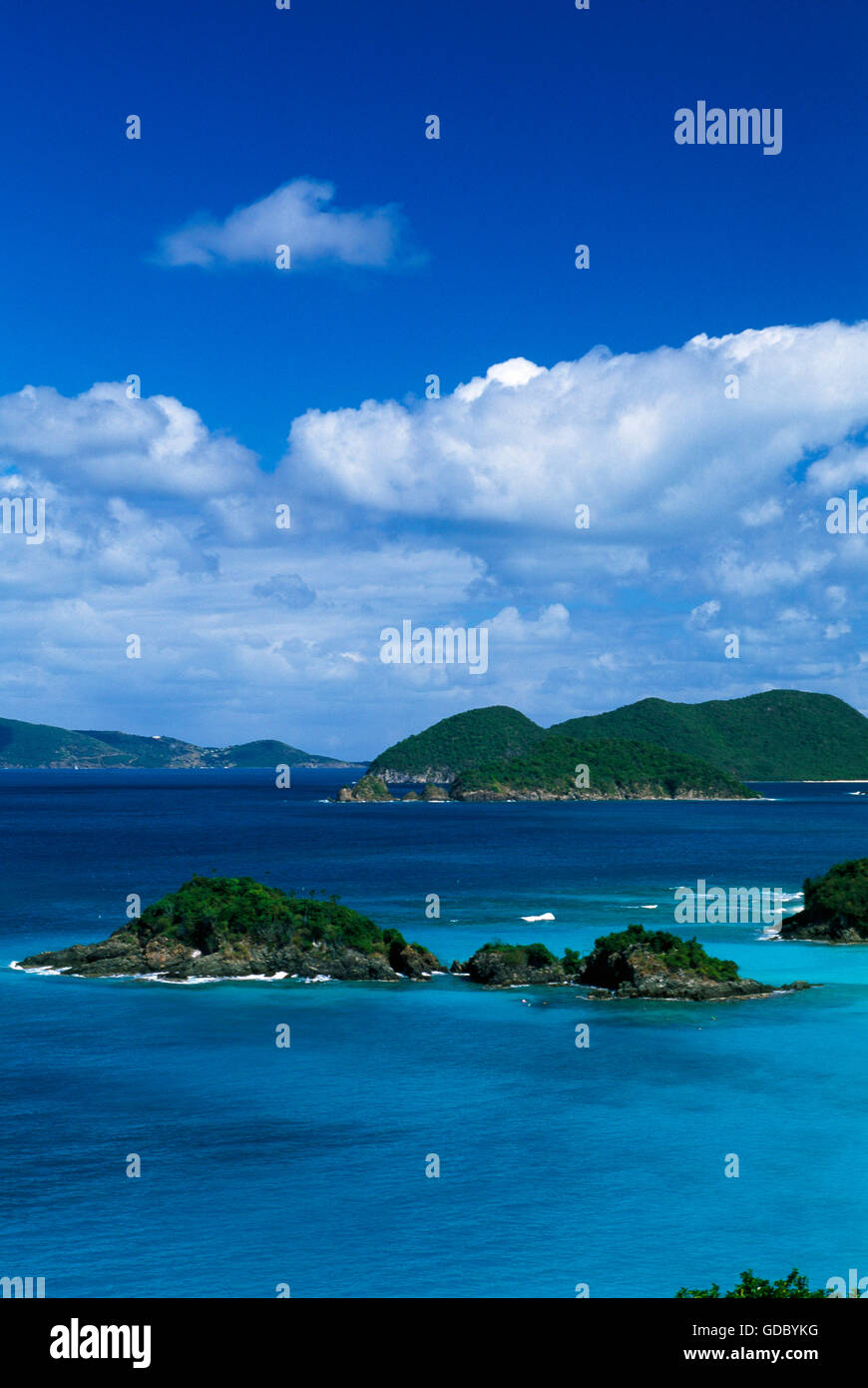 L'île de St John, US Virgin Islands, Caribbean Banque D'Images