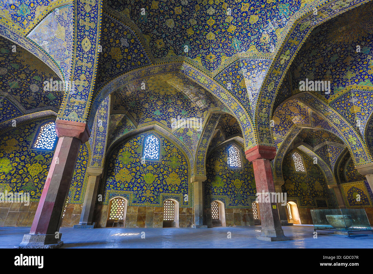 La mosquée Masjed-e Shah à Ispahan ville Banque D'Images