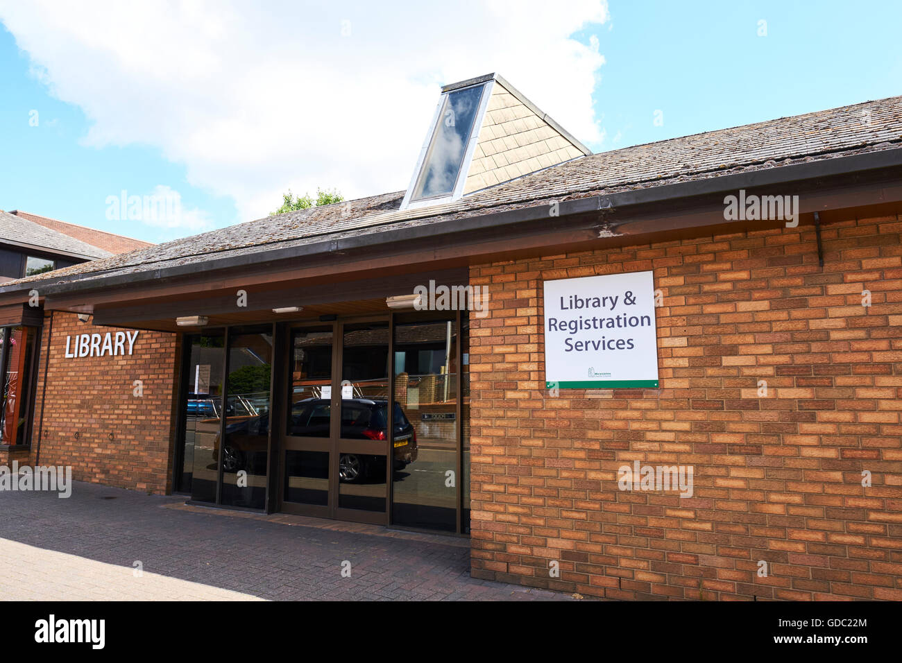 Rue Haute Bibliothèque Bedworth Warwickshire West Midlands UK Banque D'Images