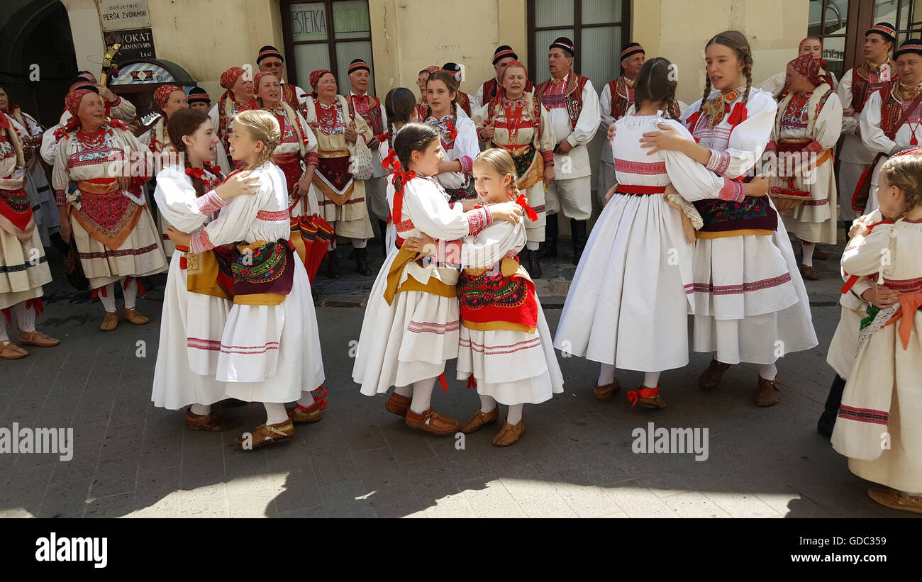 Groupe folklorique croate Zagreb, Banque D'Images