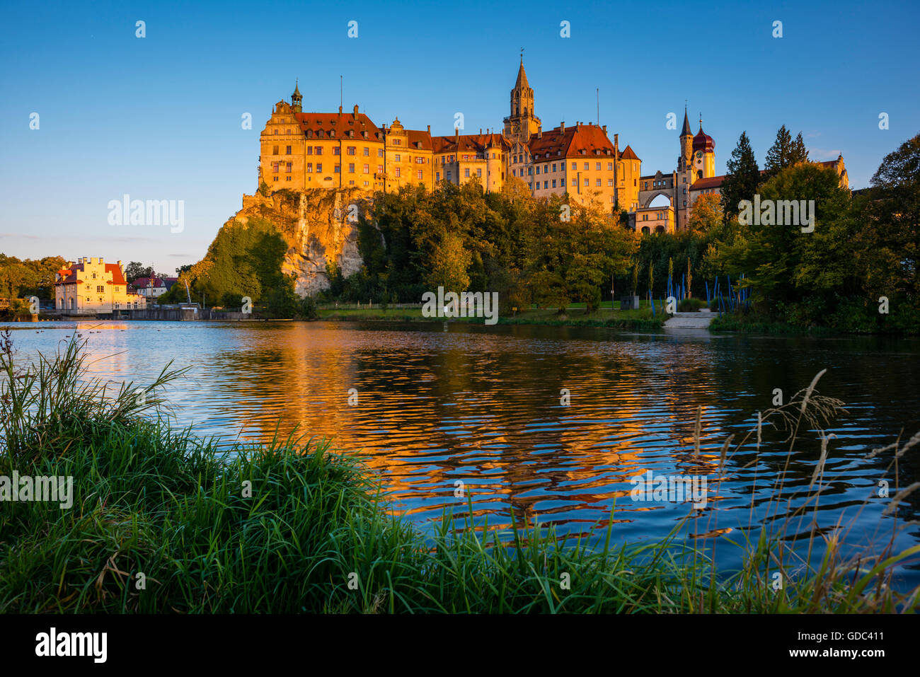 Architecture,Baden-Wurttemberg, Allemagne,Danube,europe,Hohenzollern Sigmaringen, Hohenzollernschloss,residence château,castl Banque D'Images