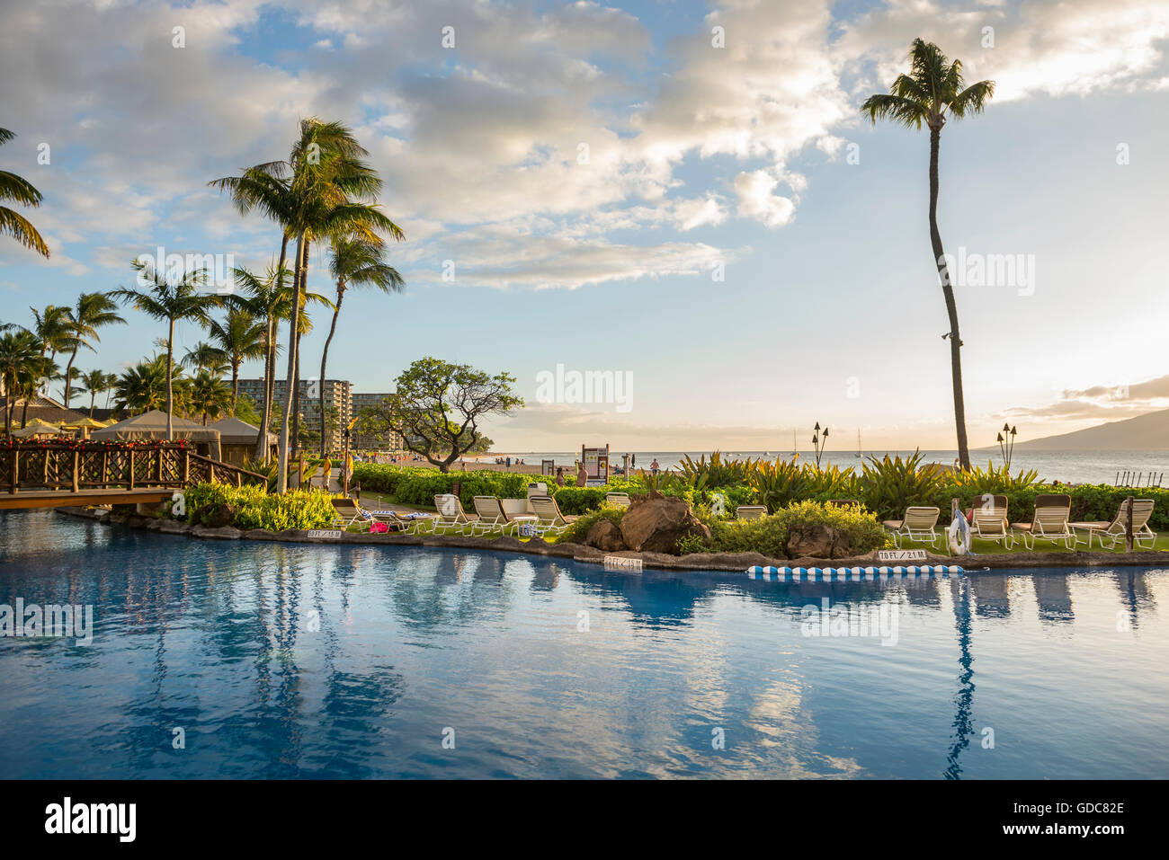 USA,Europa,,New York,,Maui Kaanapali Beach,Sheraton Maui Resort & Spa Banque D'Images