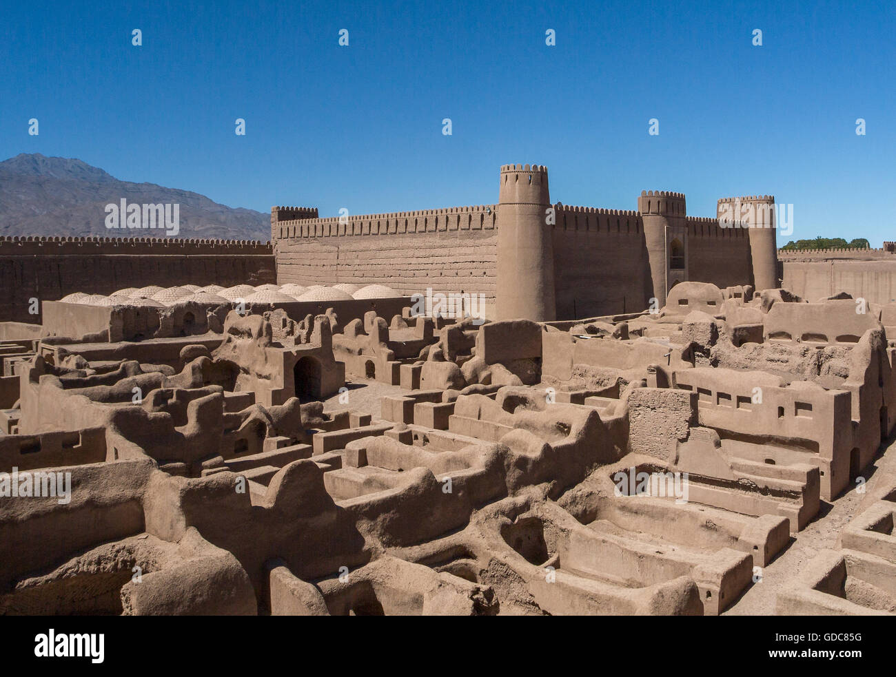 L'Iran,Ville,Rayen Arg-e-Rayen,Raen Citadelle,palais du gouverneur Banque D'Images