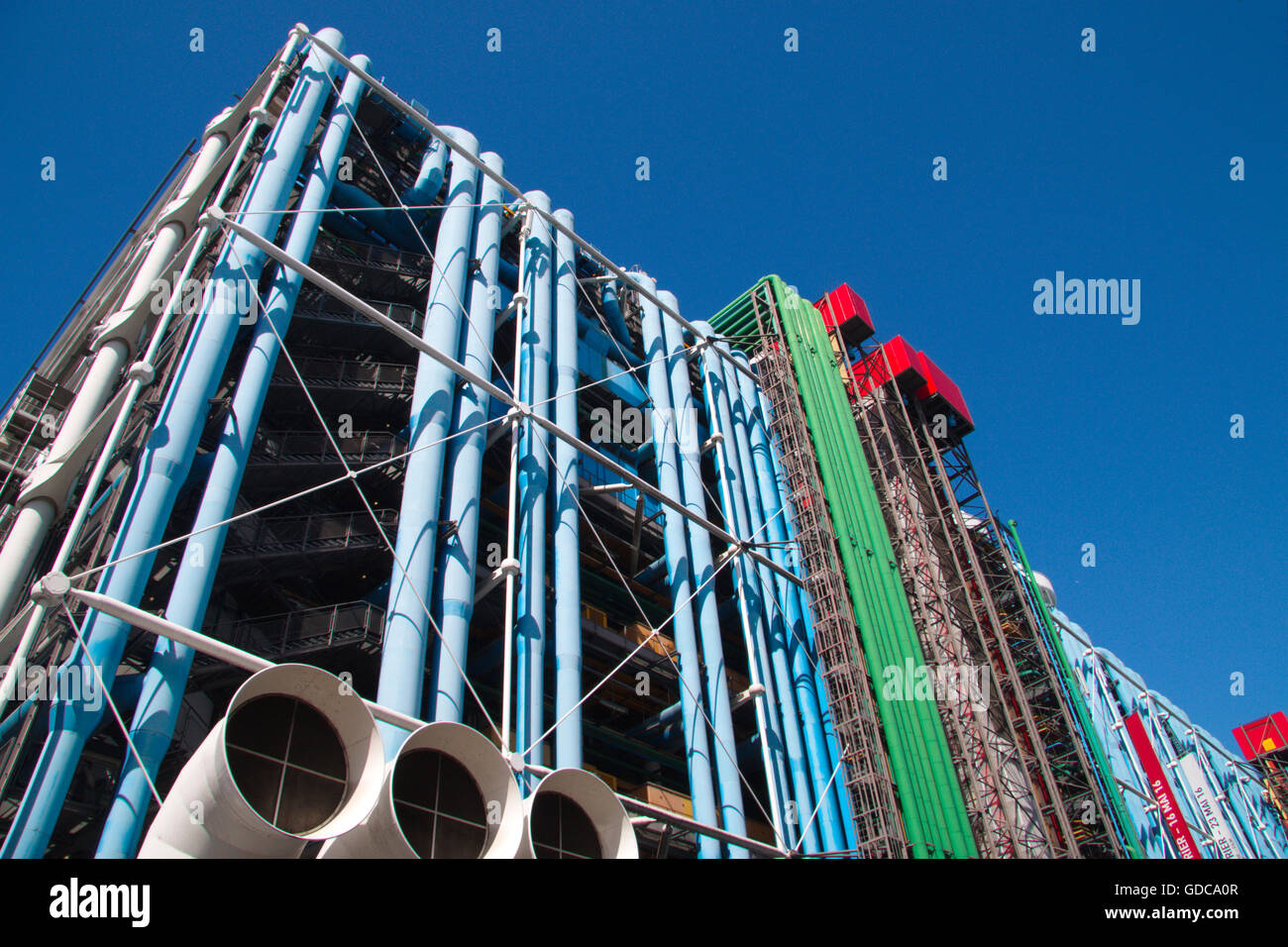 Paris, Centre Pompidou Banque D'Images