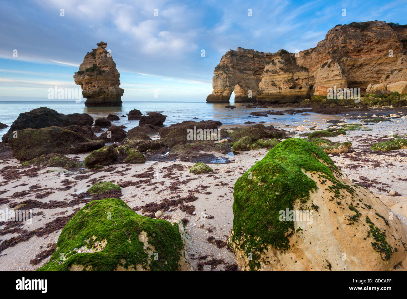 Praia da Marinha, Portugal, Algarve Banque D'Images