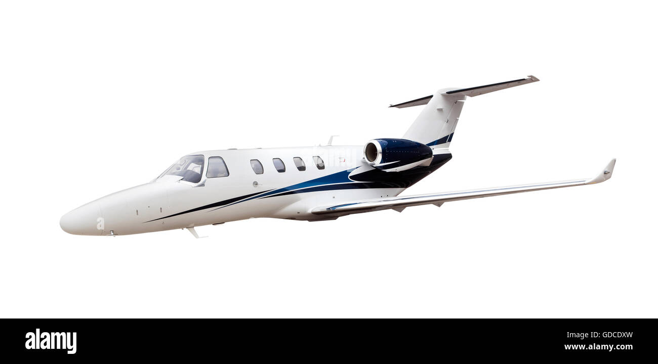 Business Jet airplane isolated Banque D'Images