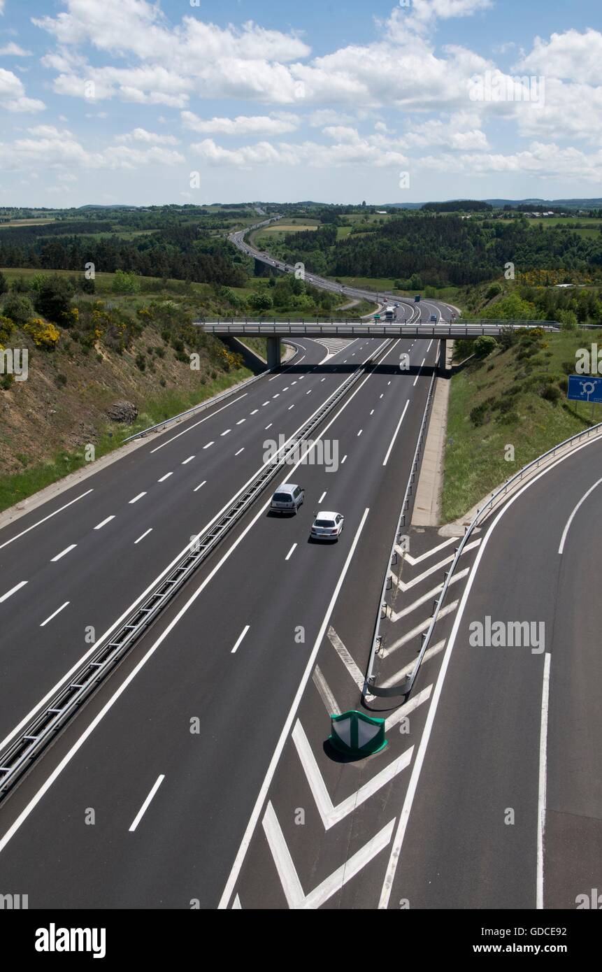 L'Autoroute, France, Europe Banque D'Images