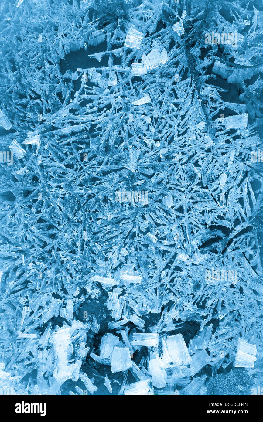Bleu froid hiver gel background Banque D'Images